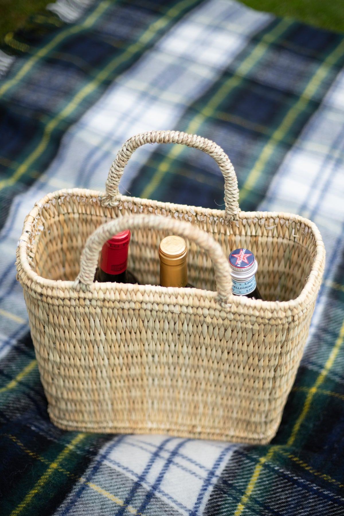 French Bottle Basket
