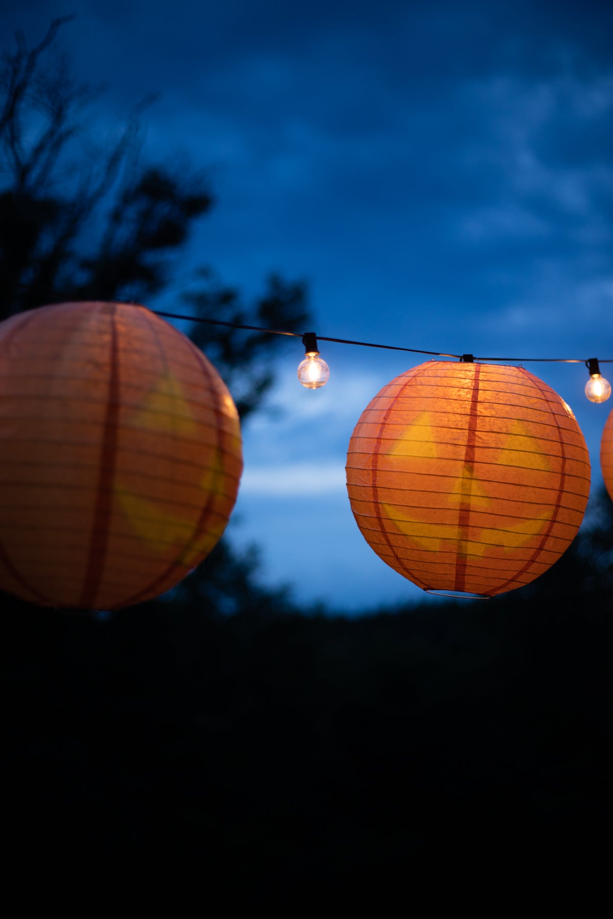 Jack-o-Lantern Paper Lantern - 14"