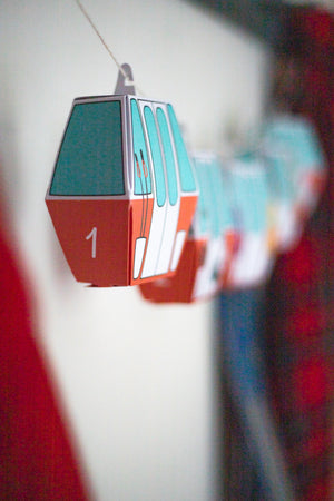 Ski Gondola Advent Calendar - DIY Kit