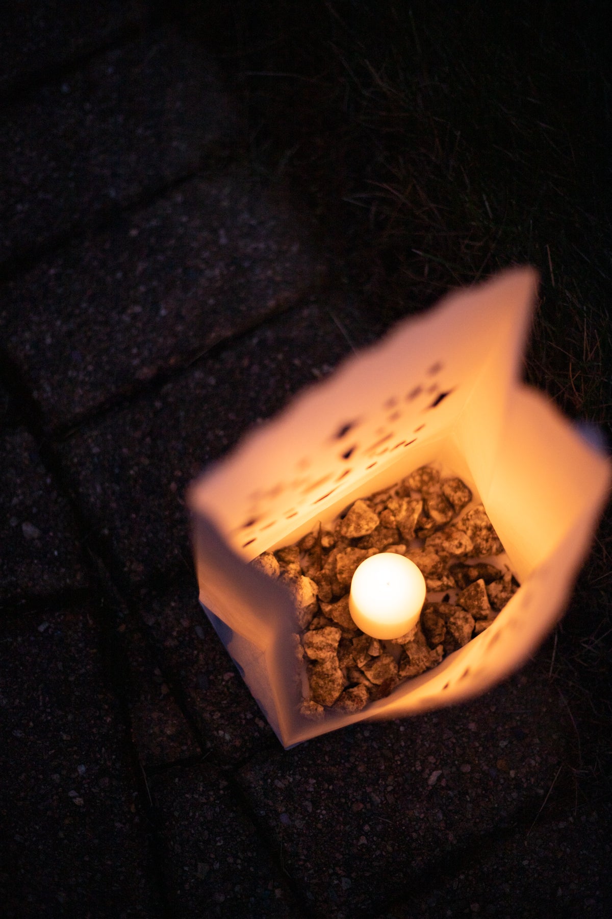 White Snowflake Luminaria Bags