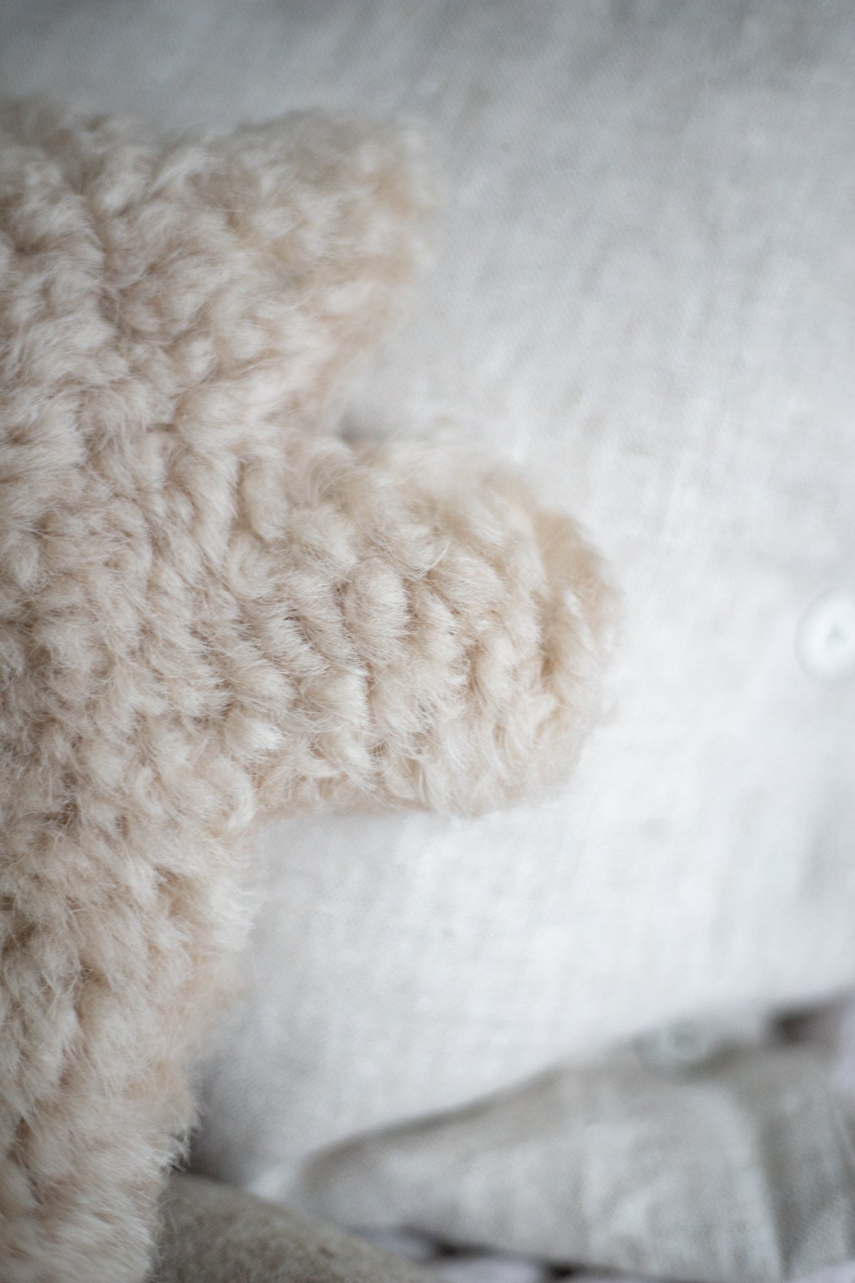 Bear-Shaped Sheepskin Hot Water bottle Cover (with Bottle) for Children