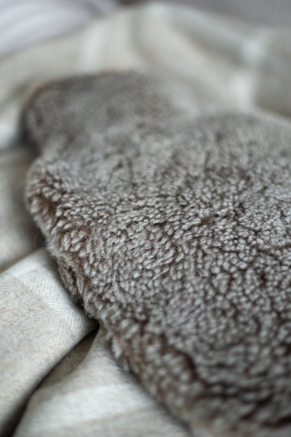 Sheepskin Hot Water Bottle Cover with Hot Water Bottle