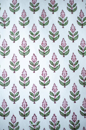 Hand Block Printed Gift Wrap Sheets - Charlestown