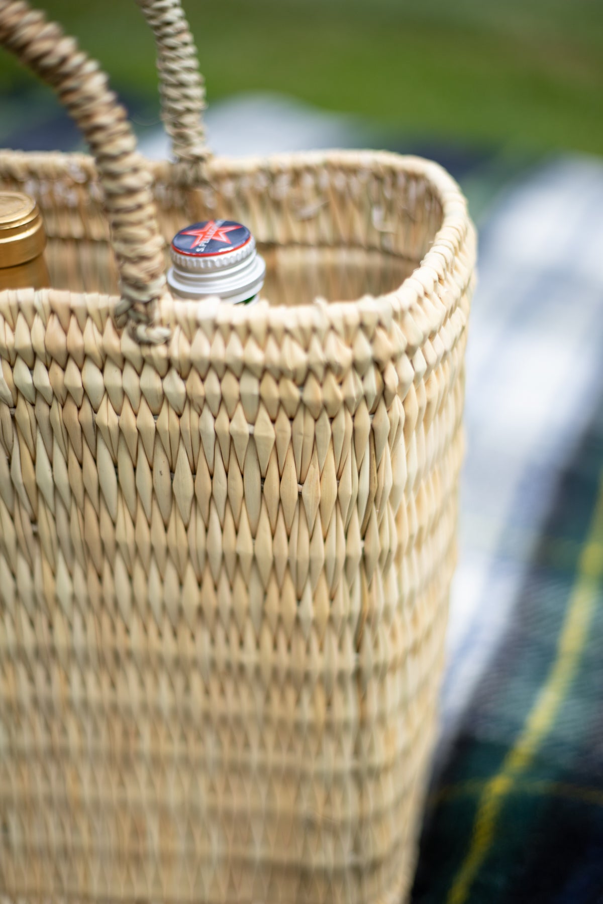 French Bottle Basket