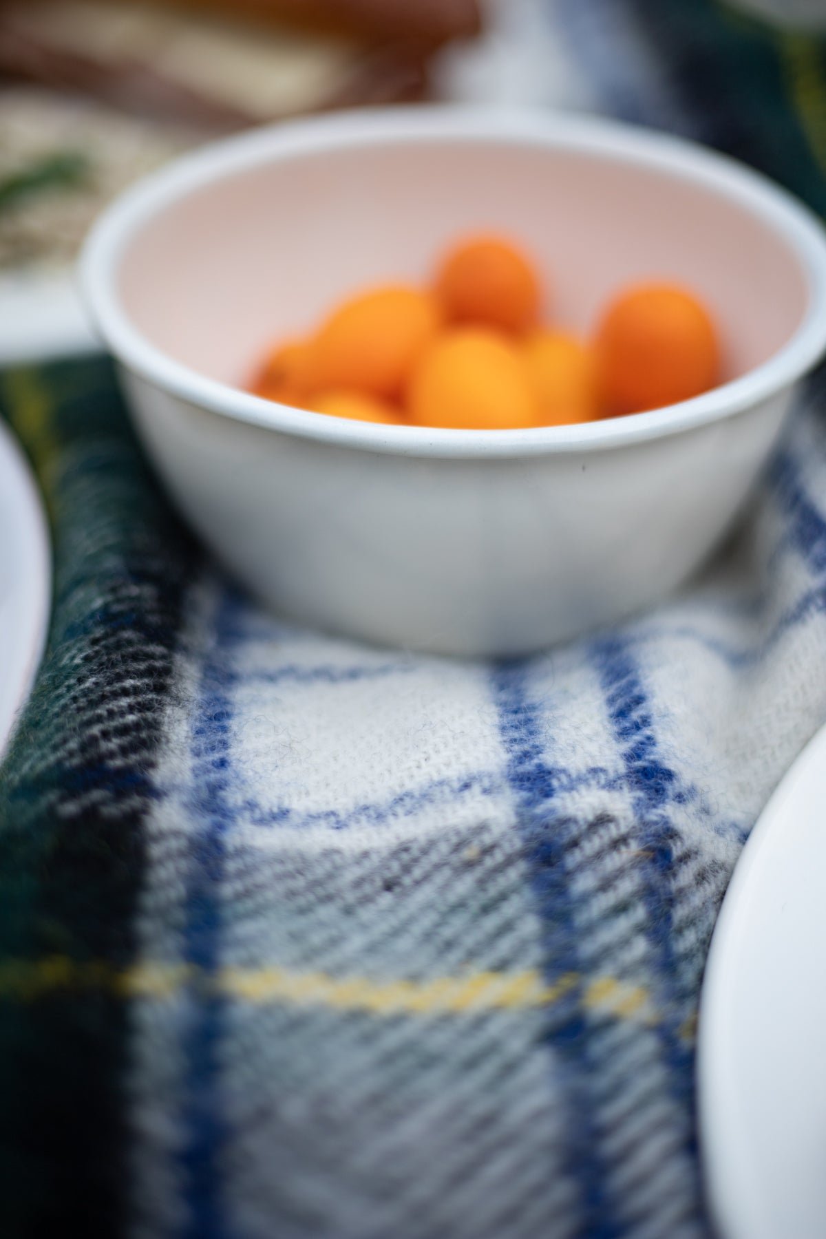 Cream Enamelware Bowl - (5 1/2")