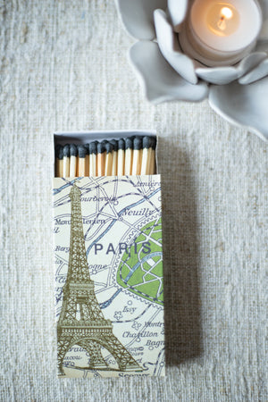 Matches - Paris Street Map/Eiffel Tower - Box of 50