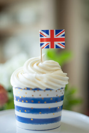 Celebration Picks - World Flags Cupcake Toppers - Pack of 100