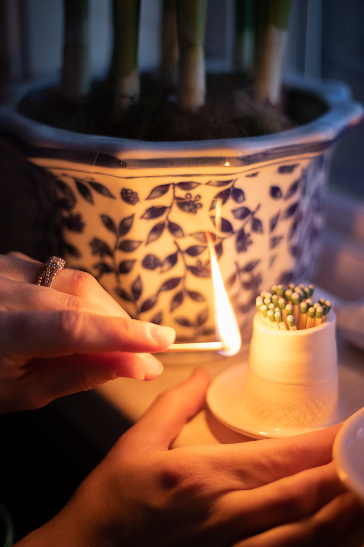 Handcrafted Ceramic Match Striker with Dish