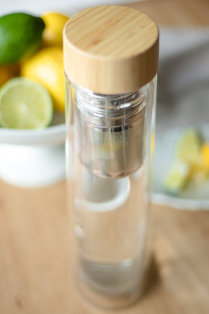 Infuser Glass Water Bottle - 16 oz