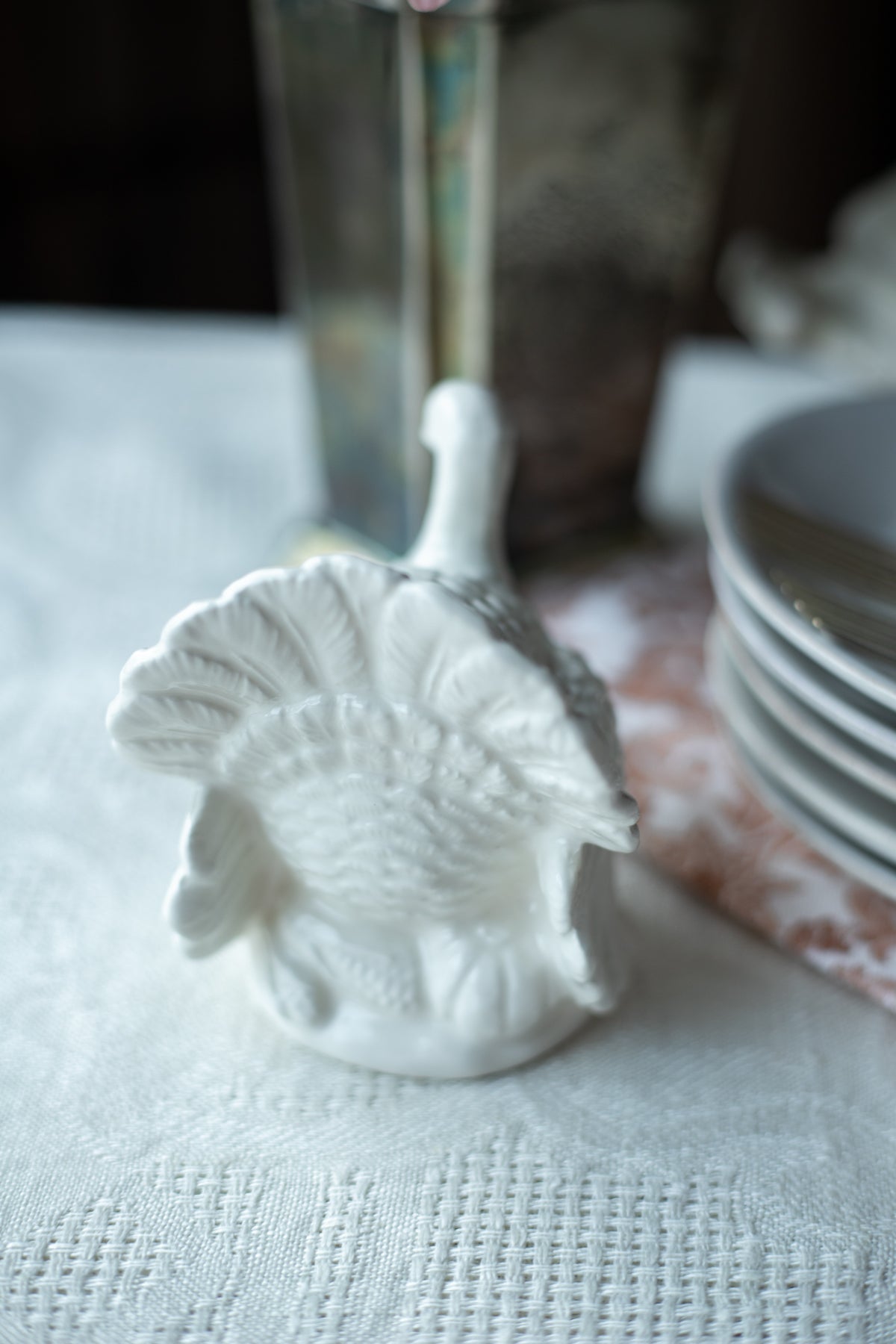 Vintage White Turkey - Decor