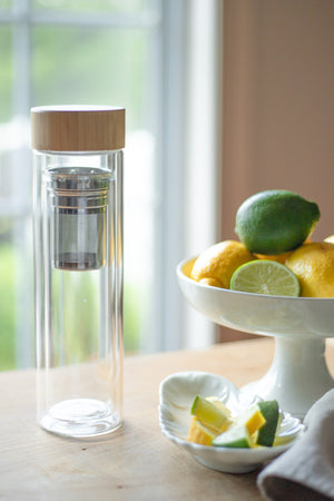 Infuser Glass Water Bottle - 16 oz