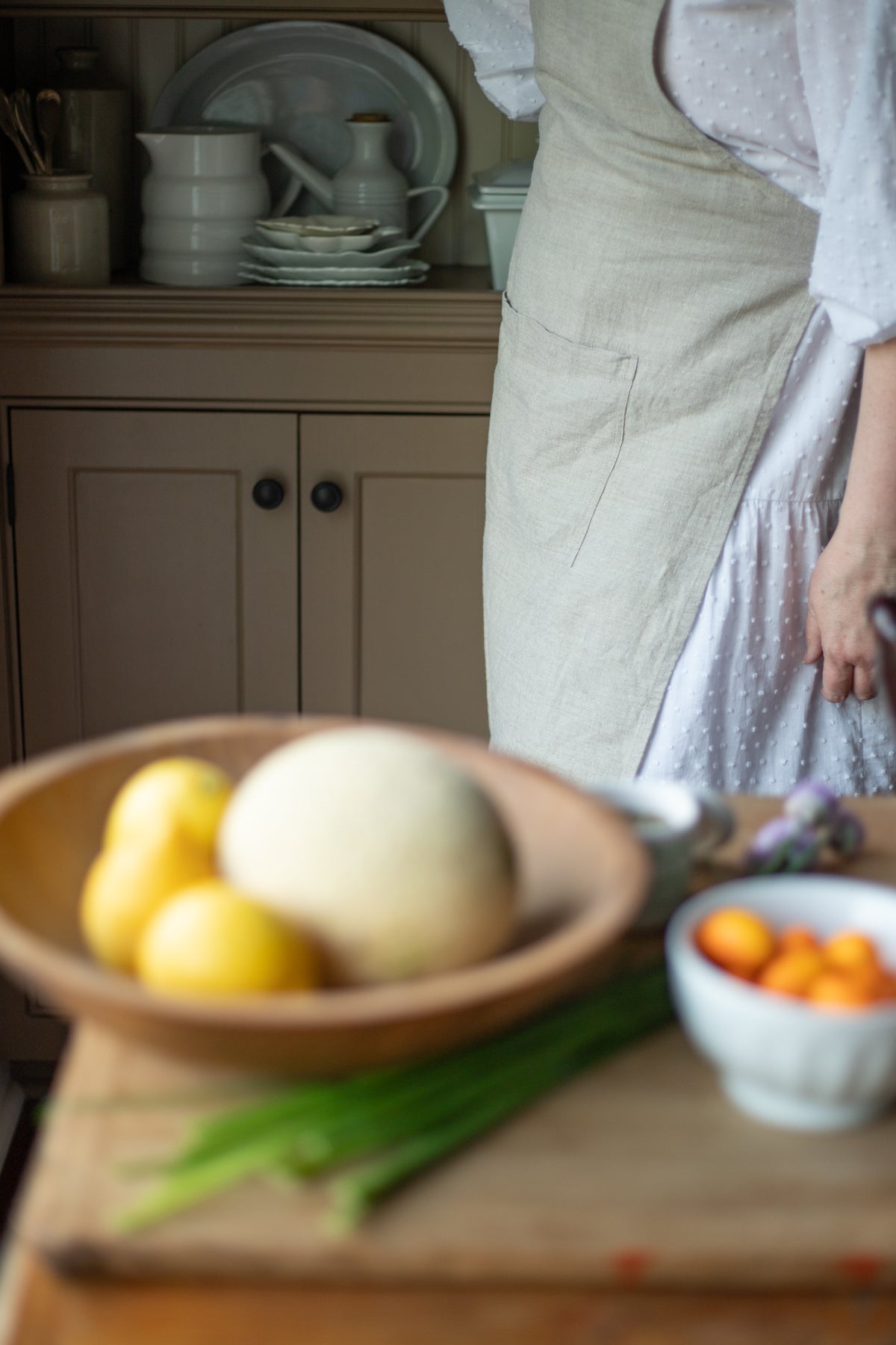Natural Linen Daily Apron