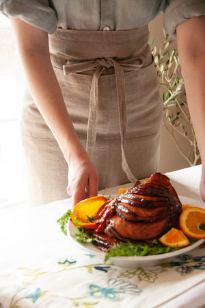 Natural Linen Garçon Apron