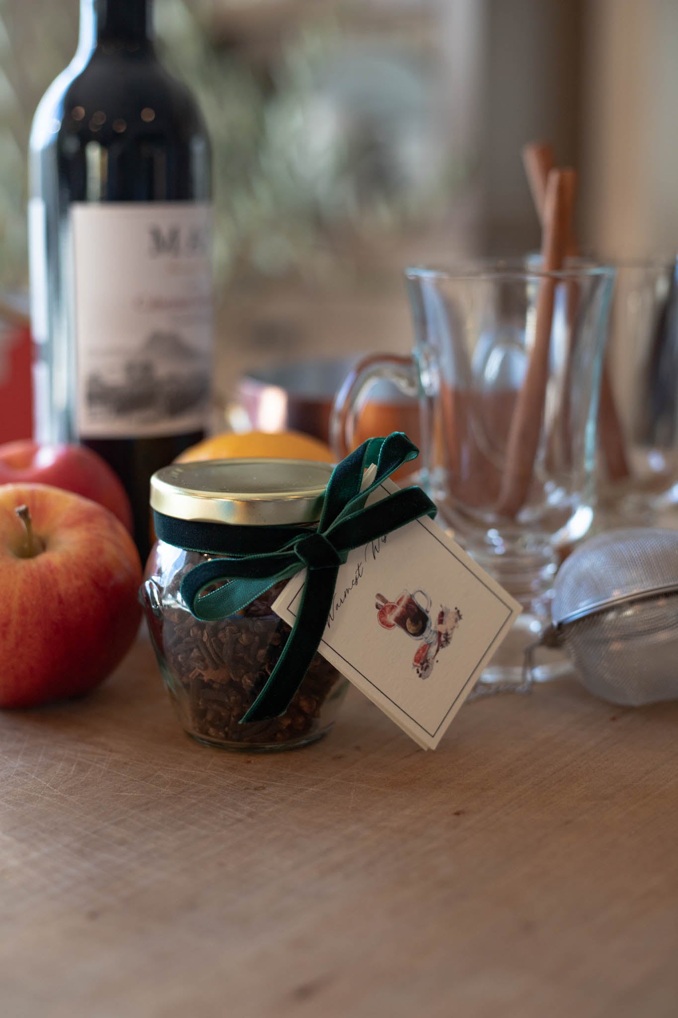 Mulling Spices Gift Packaging Set with Recipes