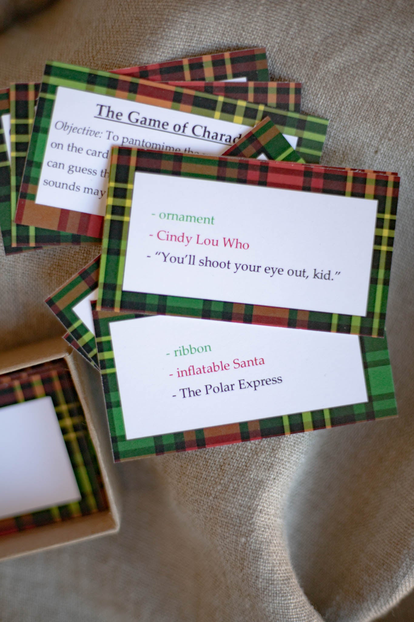 Christmas Charades Game