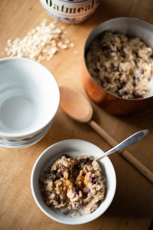 White Café au Lait Bowls/Oatmeal Bowls - Set of 4