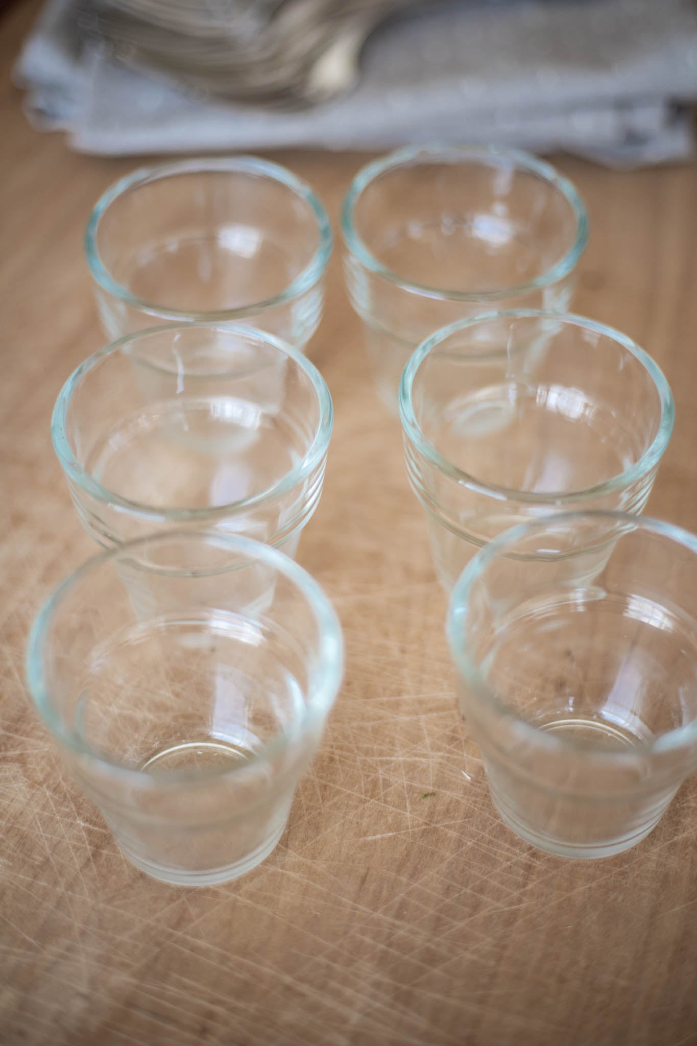Small Glass Flower Pots - Set of 6