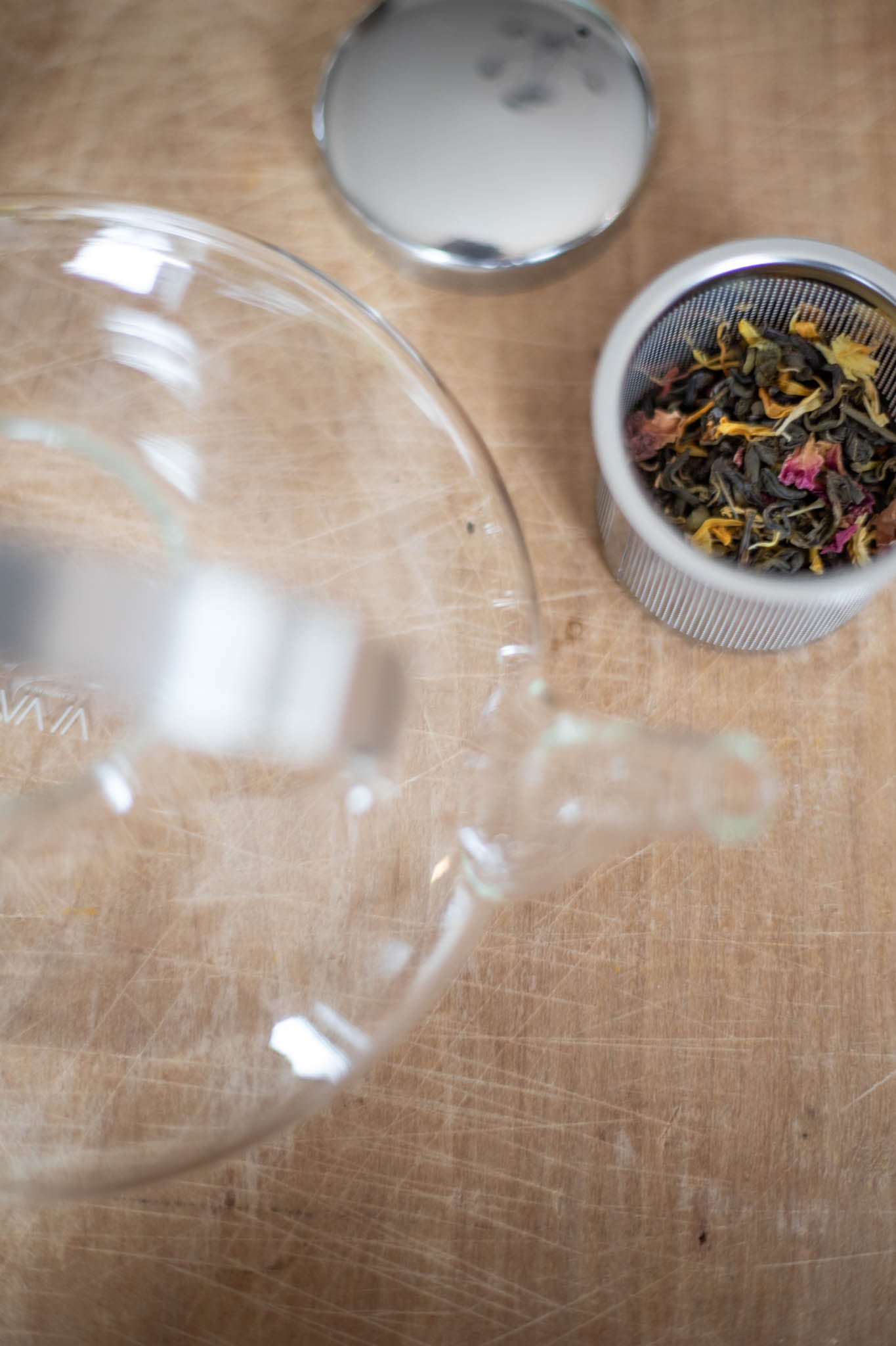 Glass Teapot and Cups Set