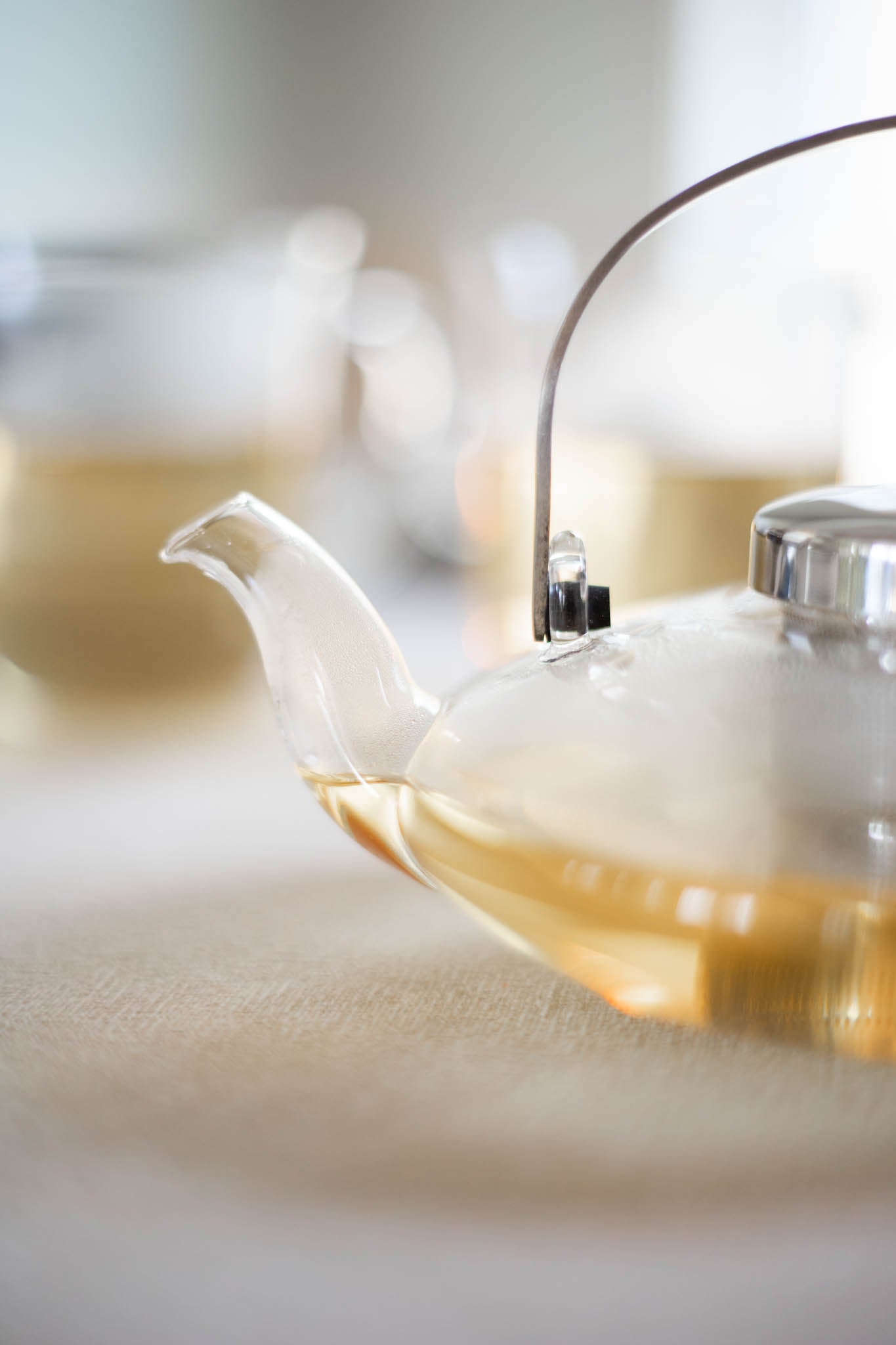Glass Teapot and Cups Set