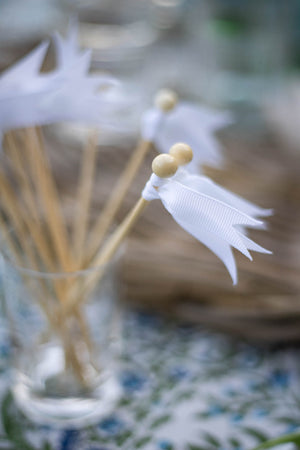 Cocktail Picks - Summer White - Set of 10