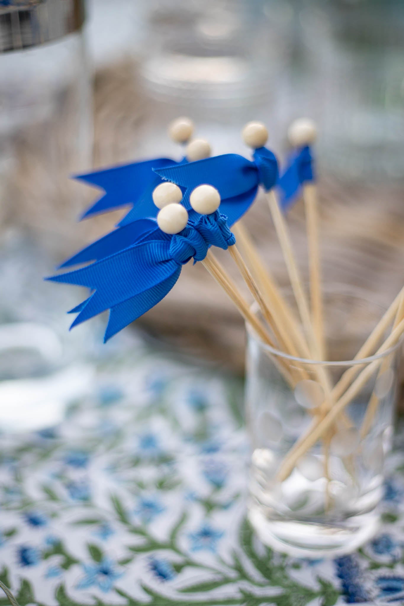 Cocktail Picks - French Blue - Set of 10
