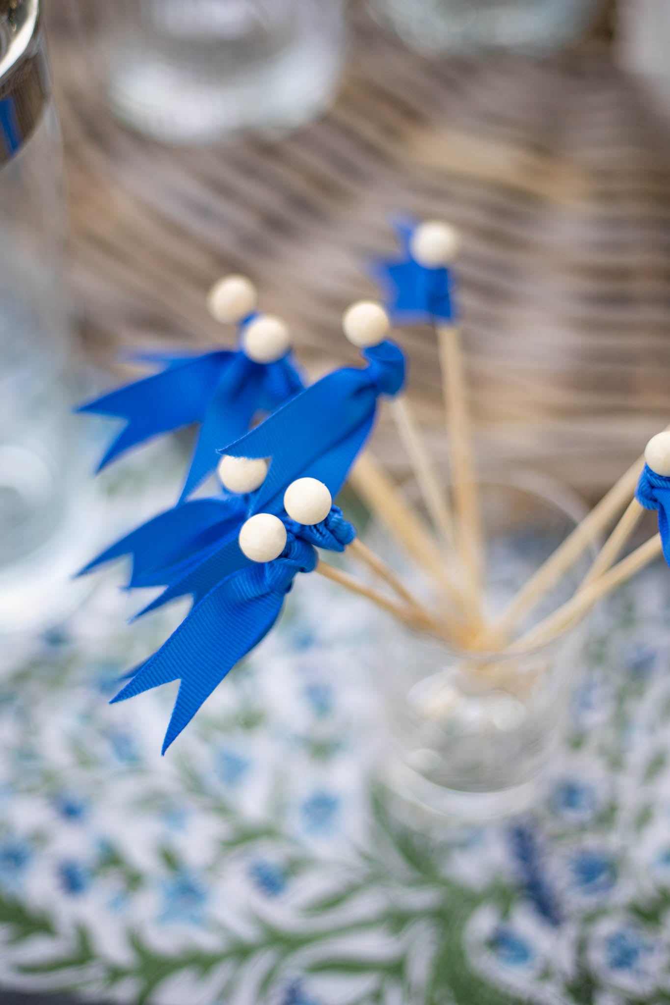 Cocktail Picks - French Blue - Set of 10