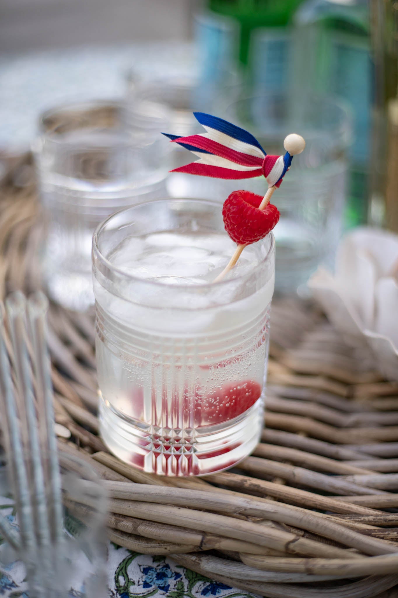 Cocktail Picks - Red, White, and Blue - Set of 10