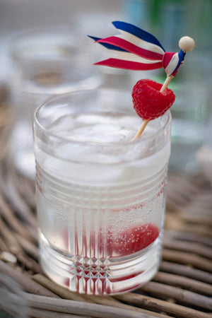 Cocktail Picks - Red, White, and Blue - Set of 10