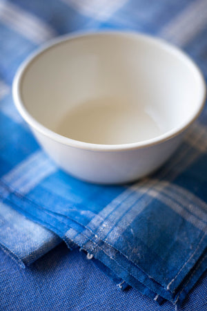 Cream Enamelware Bowl - (5 1/2")