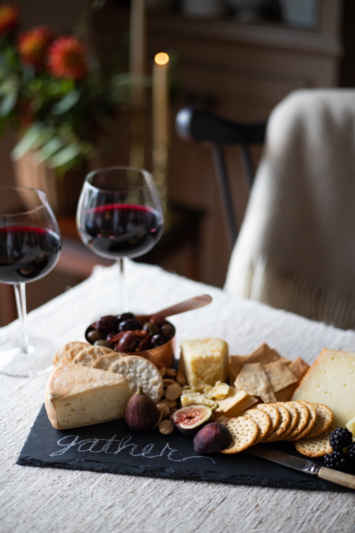 Black Slate Charcuterie Board - Rectangle