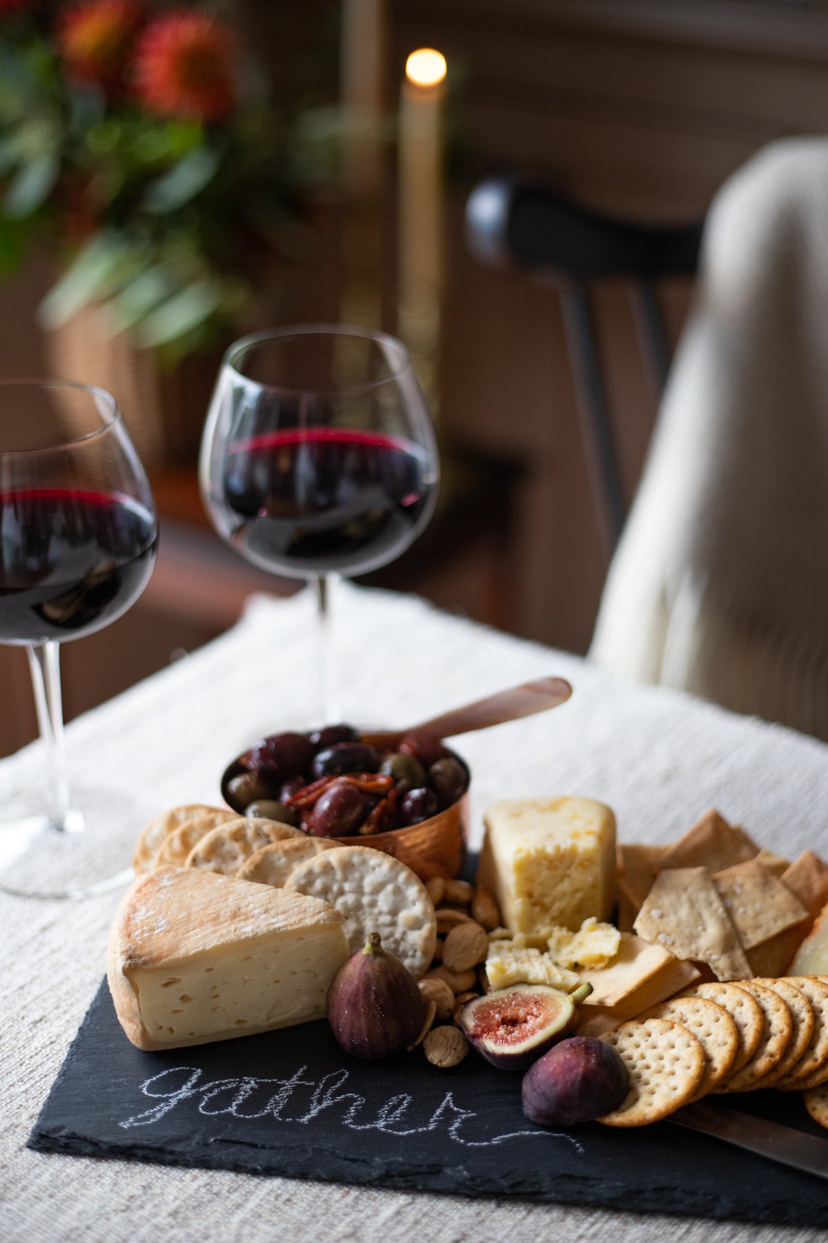 Black Slate Charcuterie Board - Rectangle