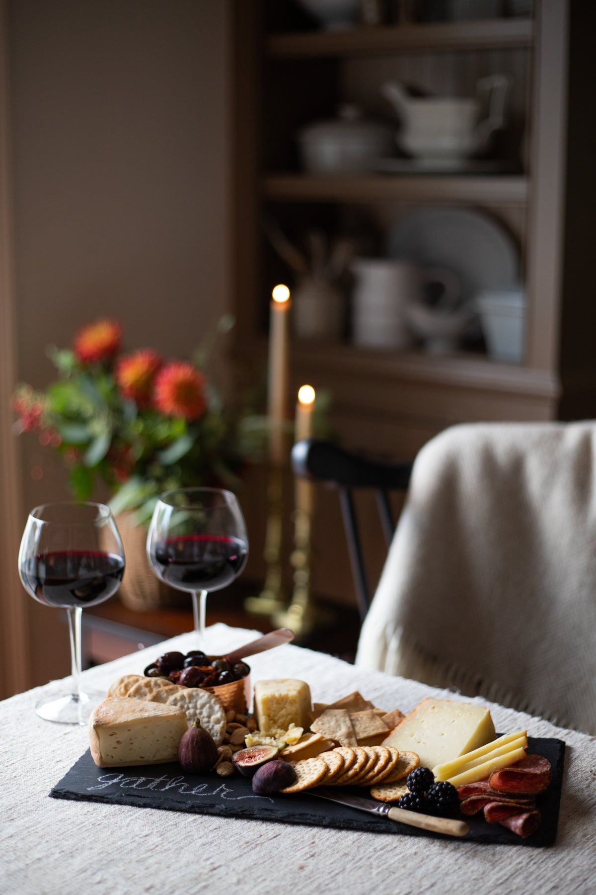 Black Slate Charcuterie Board - Rectangle