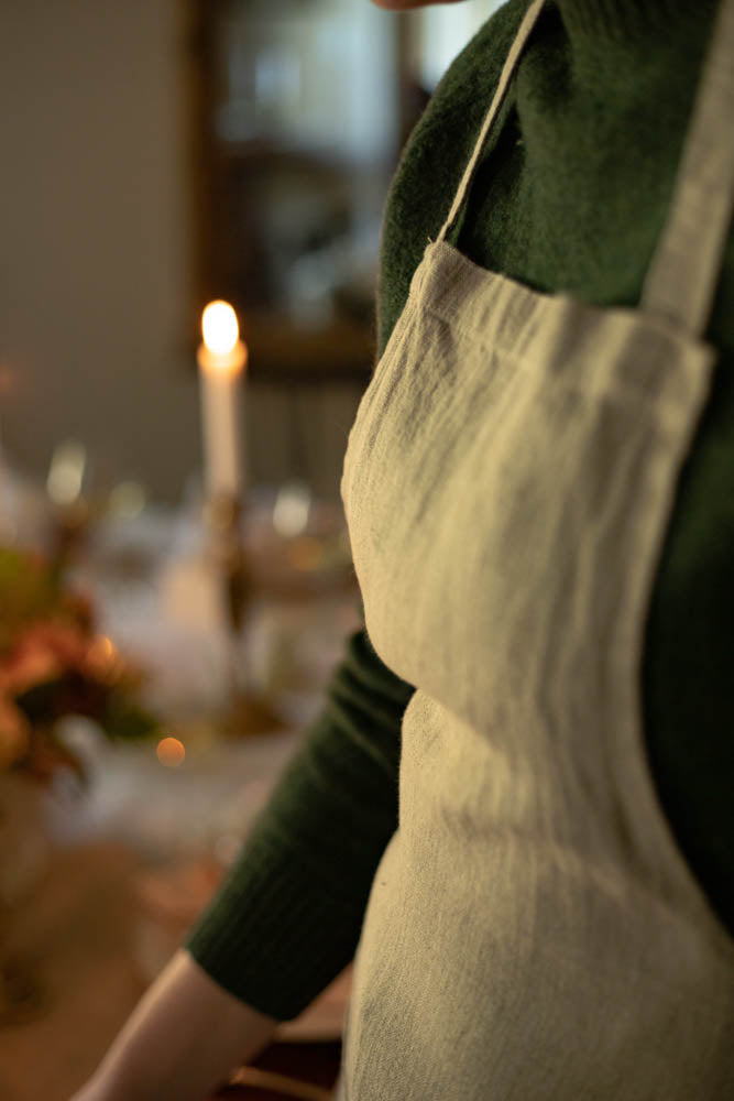 Natural Linen Daily Apron