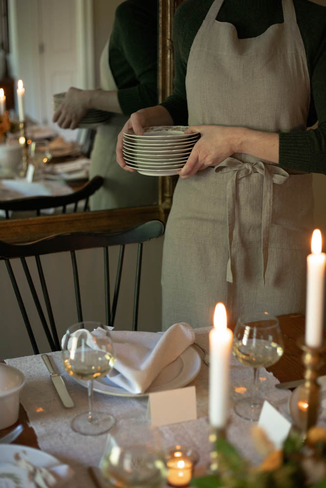 Natural Linen Chef Apron