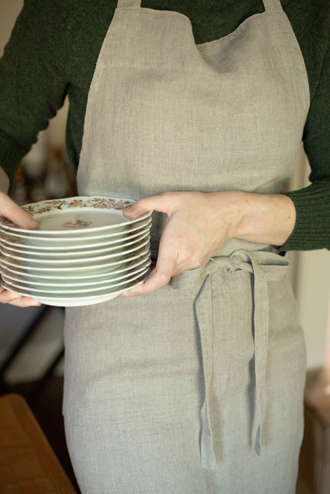 Natural Linen Chef Apron