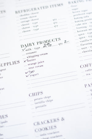 Grocery List Notepad