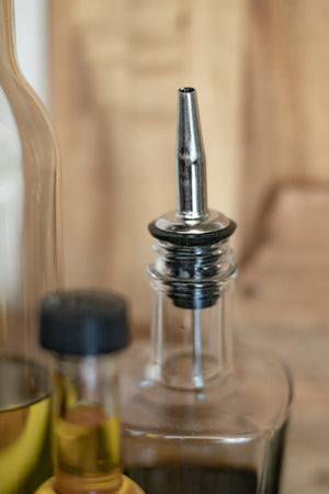 Oil or Vinegar Metal Pour Spouts - Set of 2