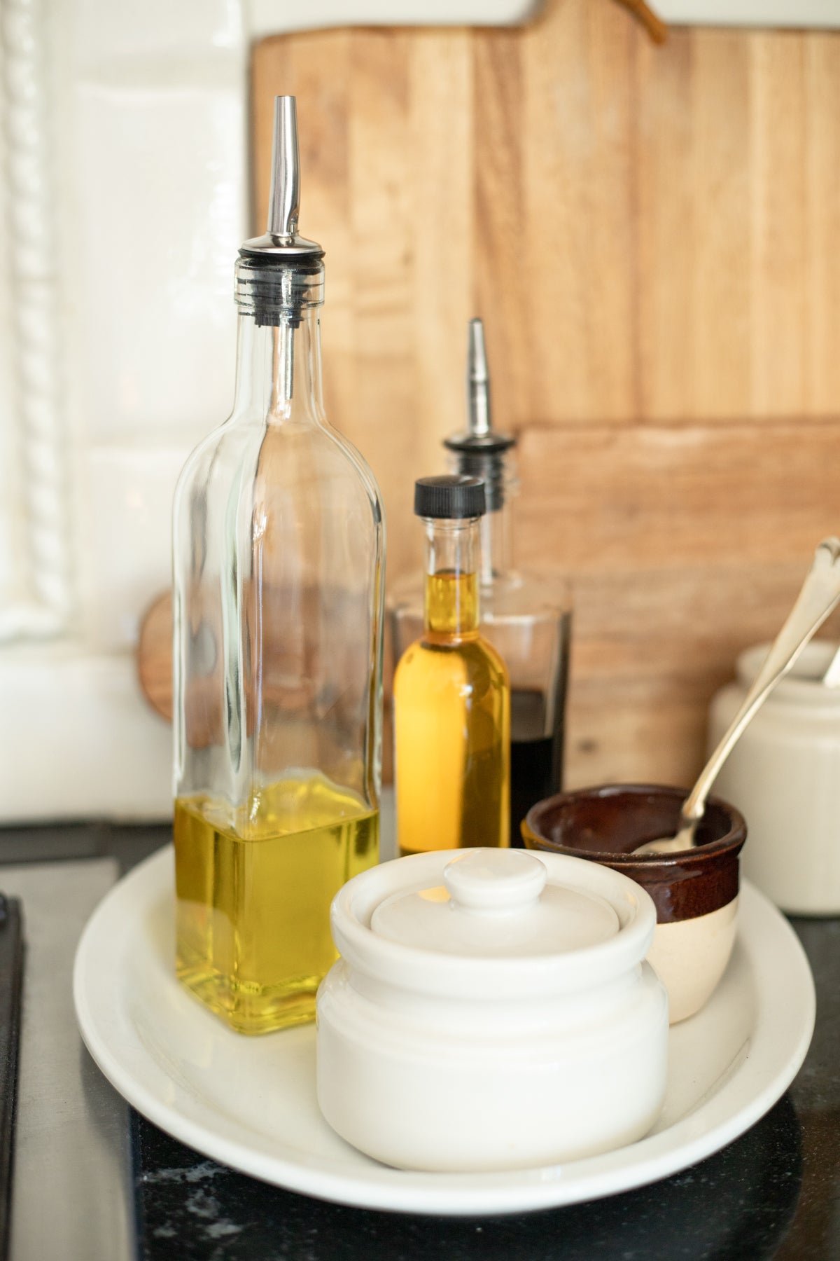 Oil or Vinegar Bottle with Pour Spout - 16 oz