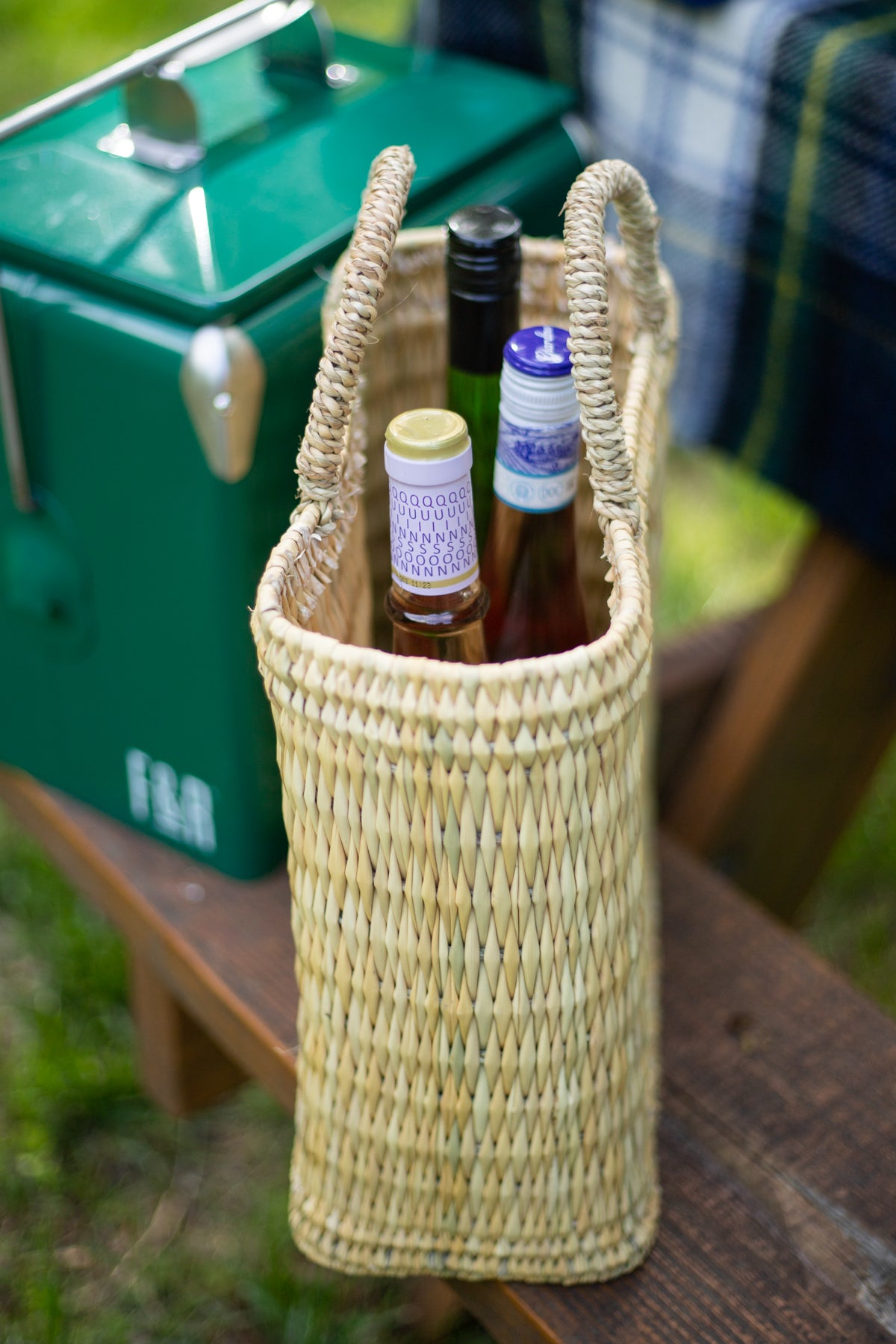 French Bottle Basket