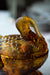 Vintage Gold Turkey Candy Dish