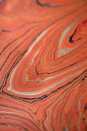 Hand Marbled Gift Wrap Sheets - Woodstock