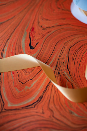 Hand Marbled Gift Wrap Sheets - Woodstock