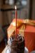 Tall Skinny Birthday Taper Candles - Color: Burnt Pumpkin - 12 ct