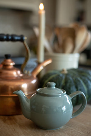 Proper British Teapot - Foggy Green