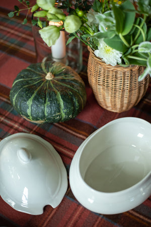 Vintage White Soup Tureen