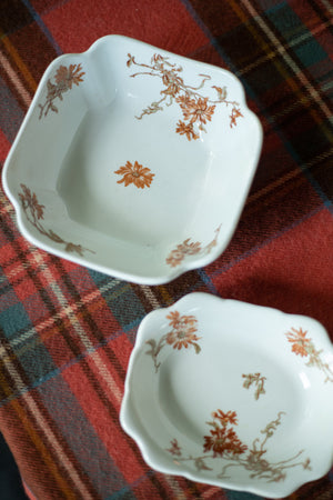 Vintage Autumn Serving Bowls - Set of 2