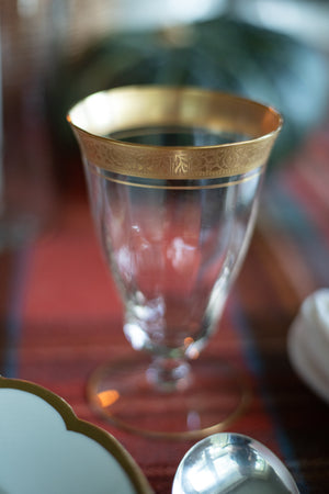 Antique Gold-Rimmed Glassware - Set of 6