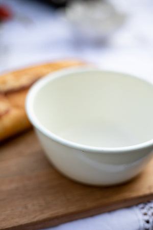 Cream Enamelware Bowl - (5 1/2")