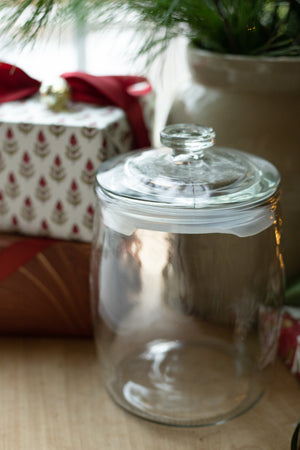 Glass Canister with Glass Lid