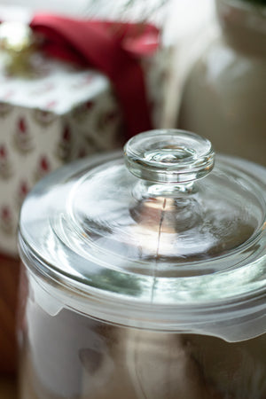 Glass Canister with Glass Lid